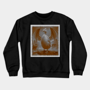 AI generated goose with bat wings Crewneck Sweatshirt